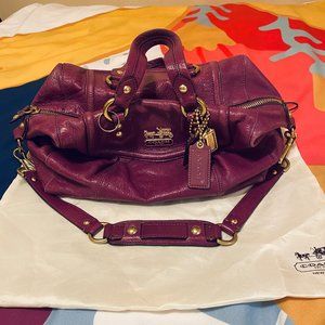 ✨SOLD✨Coach Madison Audrey Purple Leather Satchel